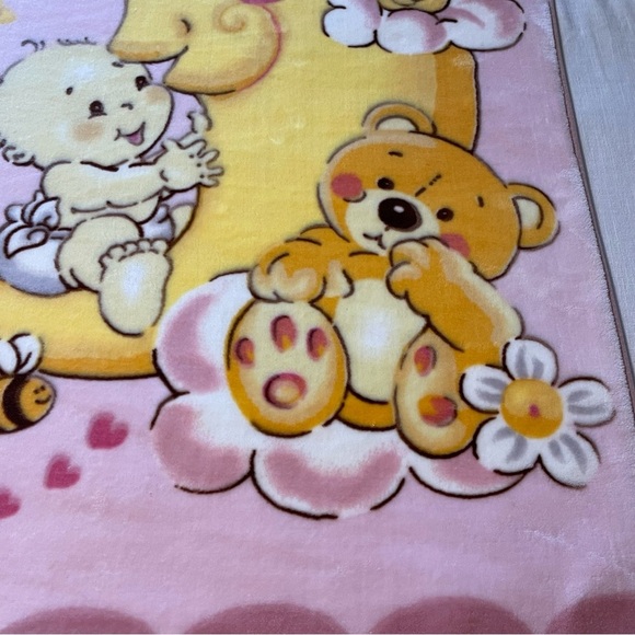 RARE : Vintage Baby Blanket | SOLARON | Size: 110 x 140 CMS - Picture 2 of 12